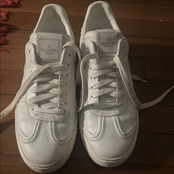 Valentino Garavani Shoes - Valentino Garavani Rockstud Women’s  Classic White Sneakers